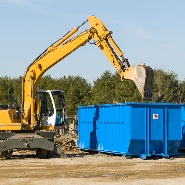 can i choose the location where the residential dumpster will be placed in Letart WV